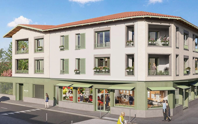 Lacanau ville au pied de la Place du Marché à Lacanau