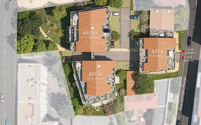 Patio village à Vaulx-en-Velin