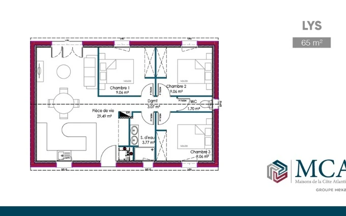 Terrain à partir de 677m² à rivière-saas-et-gourby à Rivière-Saas-et-Gourby