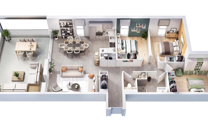 Natur'l park : natur'l loge bât a à Luc-la-Primaube