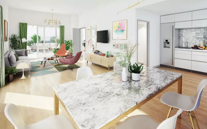 Lens t3 neuf entre centre-ville et le musée du louvre-lens à Lens (62300)