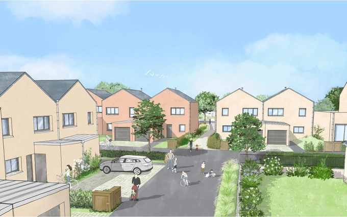 Montgermont en bordure du parc de la métrie à Montgermont