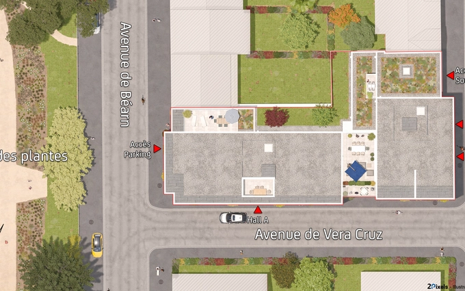 Coté parc à Saint-Nazaire