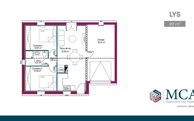 Terrain à partir de 572m² à mées à Mées