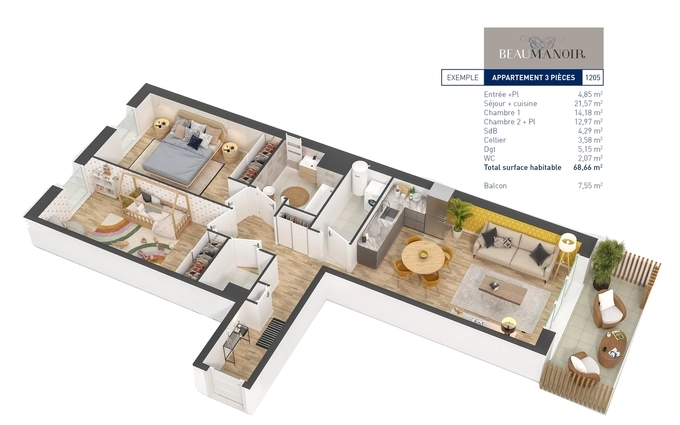 Beaumanoir à L'Huisserie