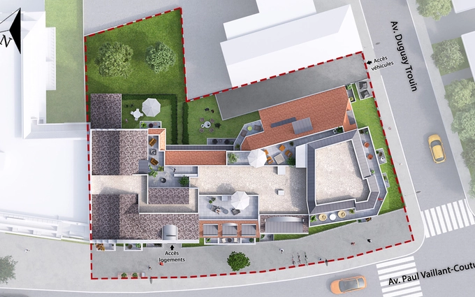 La résidence des petits ponts à Le Blanc-Mesnil