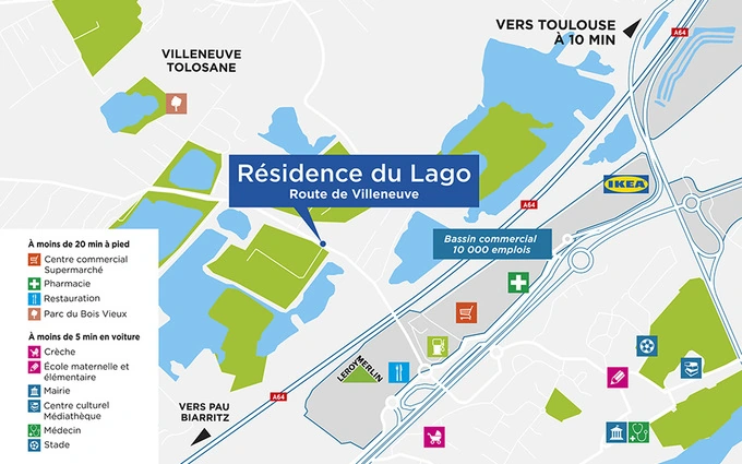 Résidence du lago à Roques
