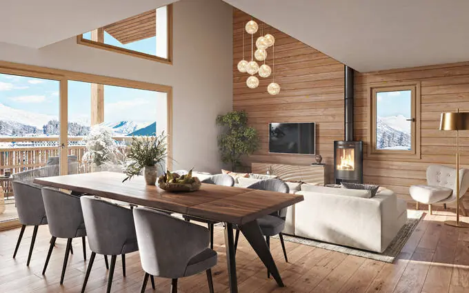 Huez au centre de la station à deux pas du palais des sports à Huez