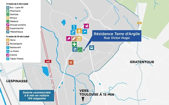 Résidence terre d'argile à Bruguières