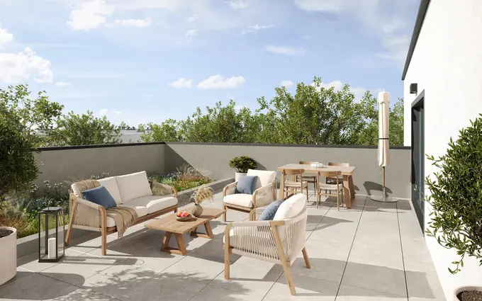 Nantes face au parc de procé proche commerces à Nantes