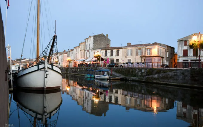 Domaine parc et canal à Marans