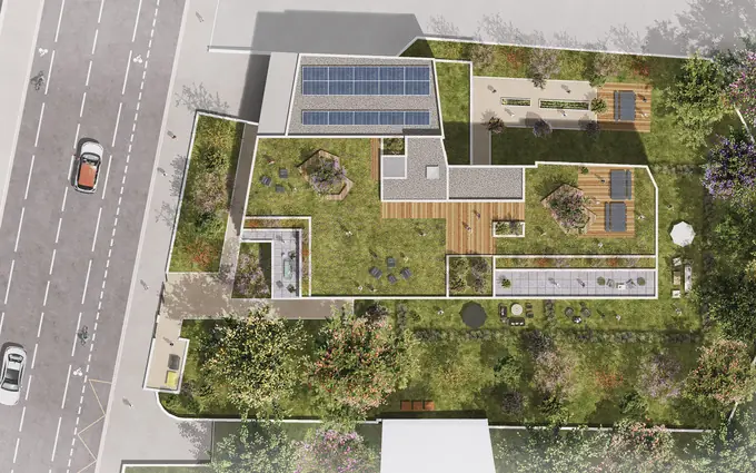 Le roof garden à Grenoble