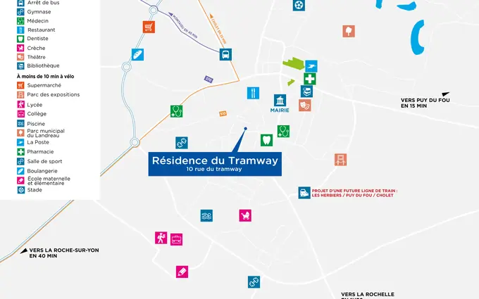 Résidence du tramway à Herbiers