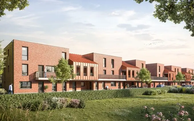 Montreuil-sur-mer au pied des remparts historiques à Montreuil