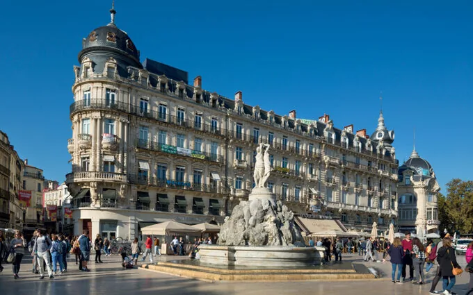 Place des beaux-arts à Montpellier