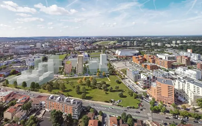 Lisière du parc à Toulouse