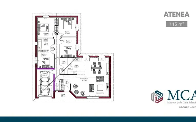 Terrain à partir de 800m² à guiche à Guiche