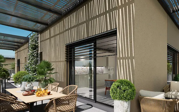 Montpellier vue sur le parc georges charpak à Montpellier