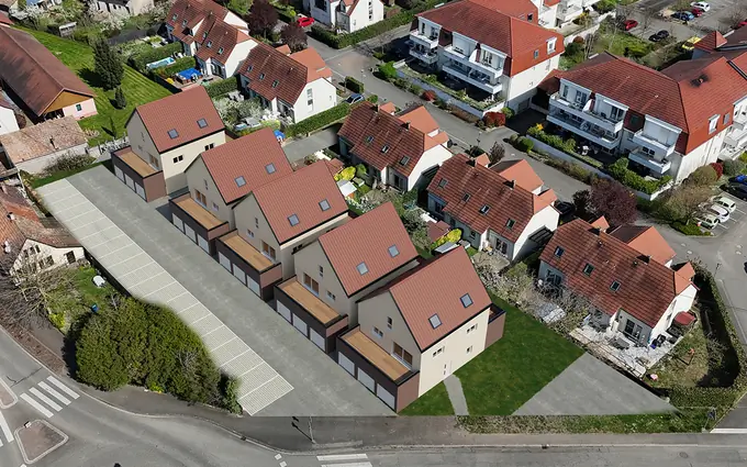 Ebersheim secteur résidentiel proche bus a à Ebersheim