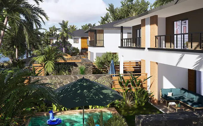 Saint-Pierre Grand Bois villas avec piscines au sud de l'île à Saint Pierre