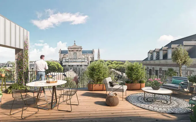 Arras proche cathédrale saint-vaast à Arras