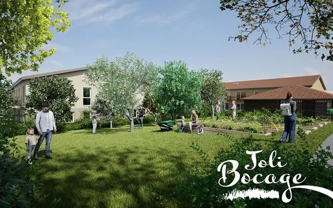 Joli bocage à Sourcieux-les-Mines (69210)