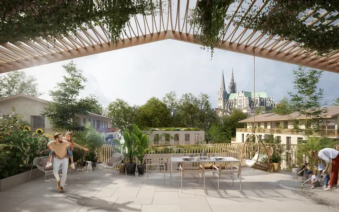 Les reflets de l'eure à Chartres