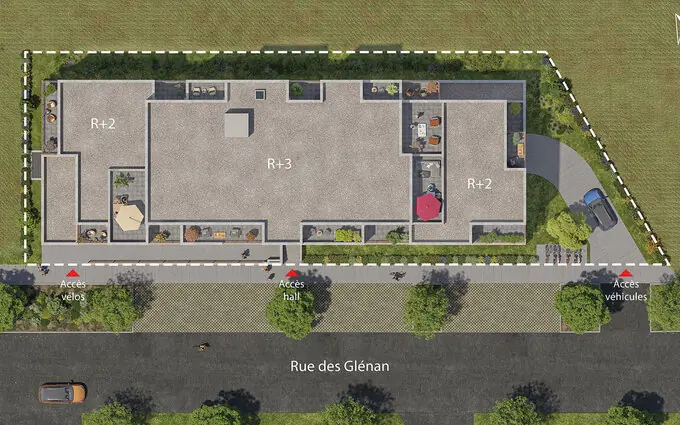 Terrasses des glenan à Vezin-le-Coquet