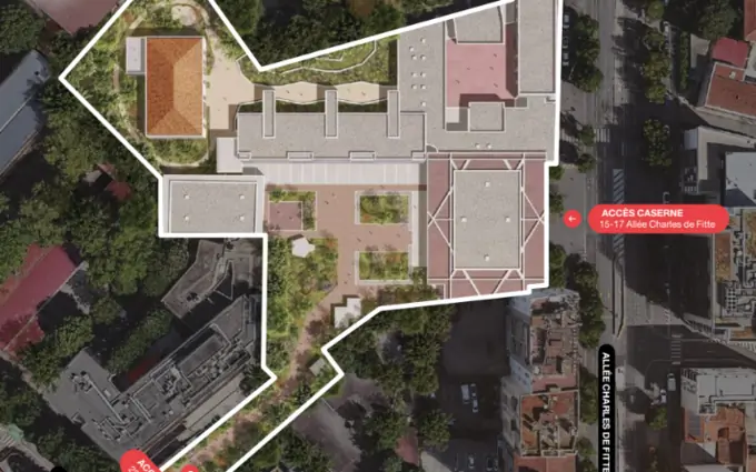 Caserne jacques vion à Toulouse