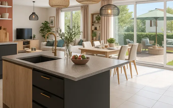 Chirens maison neuve cadre naturel à 12 min en voiture de Voiron à Chirens (38850)