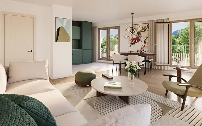 Fontaine écoquartier Porte du Vercors à 10 min du tram A à Fontaine