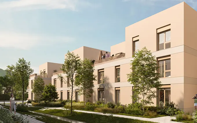 Fontaine écoquartier Porte du Vercors à 10 min du tram A à Fontaine