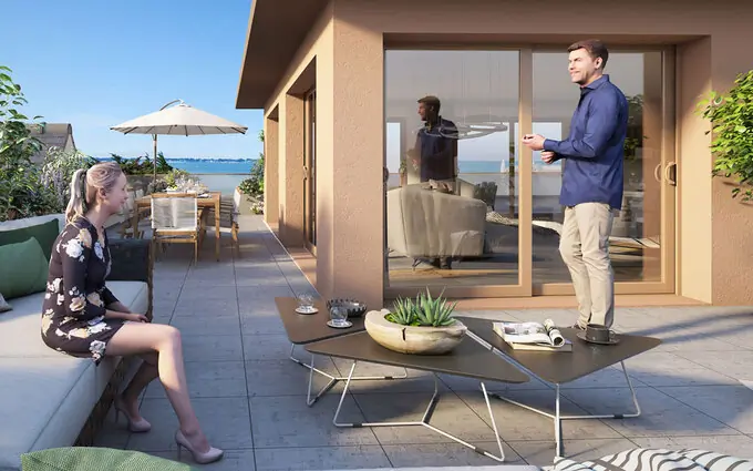 La Turballe face à la Plage des Bretons à La Turballe