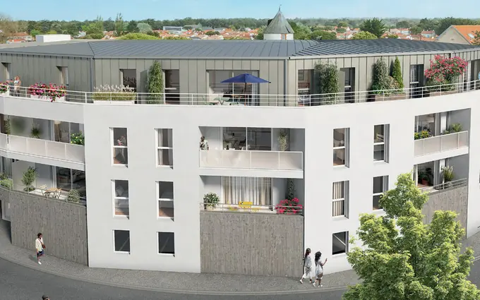 Notre-dame-de-monts au coeur du bourg de ville à Notre-Dame-de-Monts