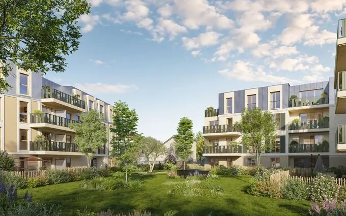 Un jardin intimiste au cœur de la ville à Fontainebleau