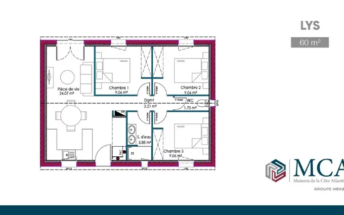 Maison à partir de 60m² à Lüe à Lüe