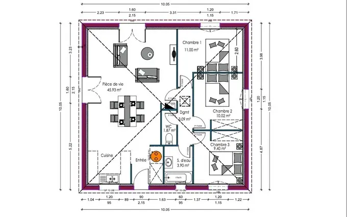 Terrain à partir de 678m² à Auros à Auros