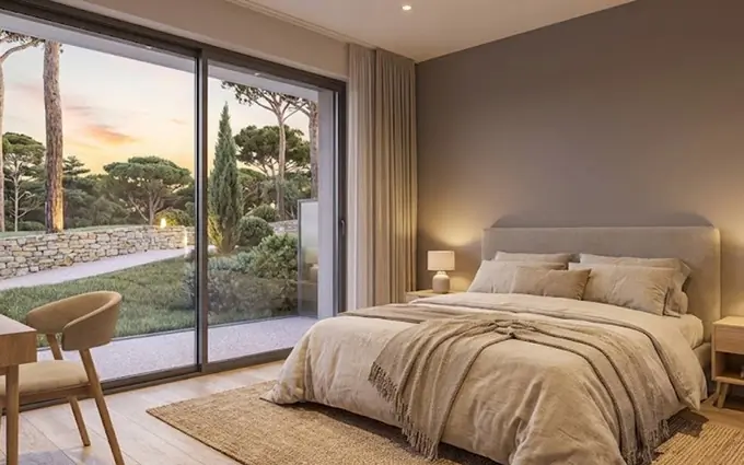 Antibes quartier des Terriers vue sur la mer à Antibes