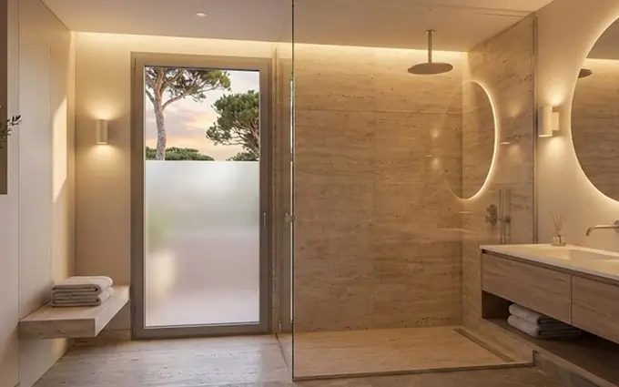 Antibes quartier des Terriers vue sur la mer à Antibes