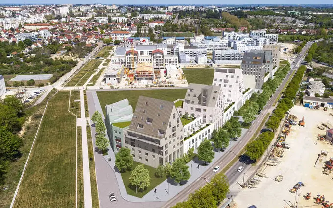Dijon écoquartier Jardin des Maraîchers proche des commerces à Dijon