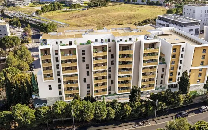 Montpellier en lisière du parc de la Grande Lironde à Montpellier