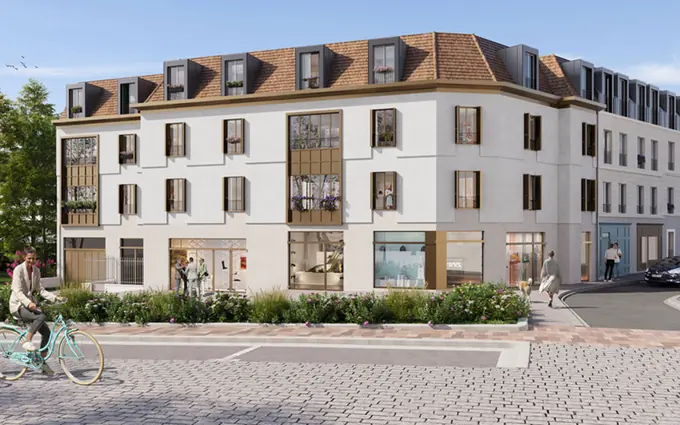 Brunoy coeur historique sur la Place Saint-Médard à Brunoy