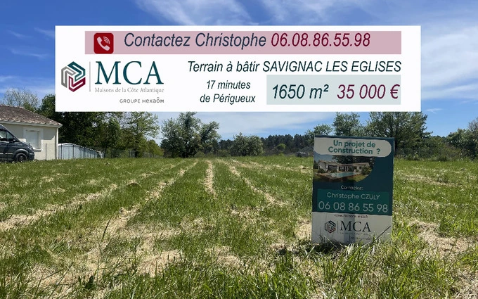Terrain à bâtir à Savignac-les-Églises à Savignac-les-Églises (24420)