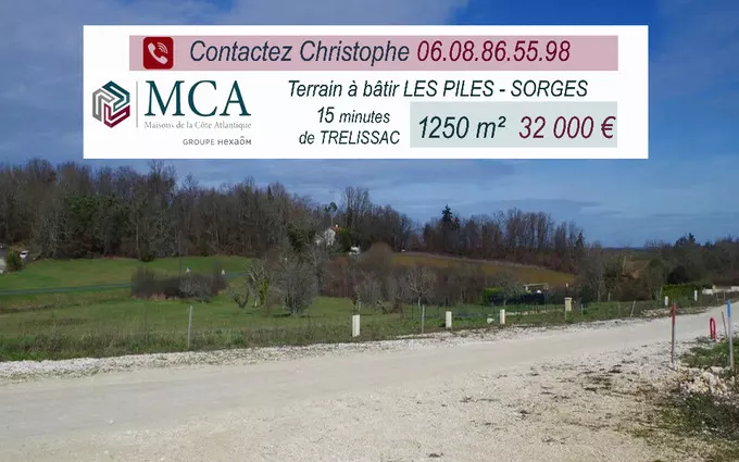 Terrain à bâtir à Sorges à Sorges (24420)