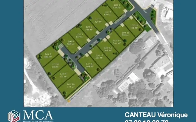 Terrain à partir de 462m² à Meursac à Meursac (17120)