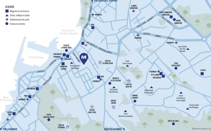 Cala rossa à Marseille 8ème