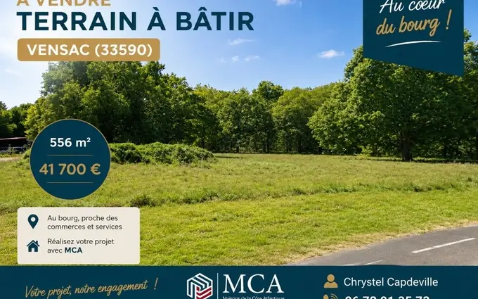 Terrain à partir de 556m² à Vensac à Vensac (33590)