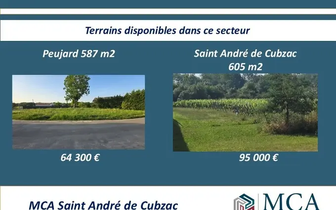 Terrain à partir de 426m² à Saint-André-de-Cubzac à Saint-André-de-Cubzac