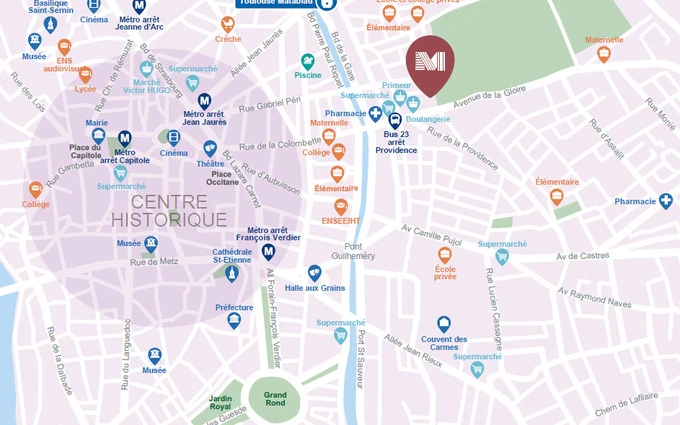 Allée gloria à Toulouse