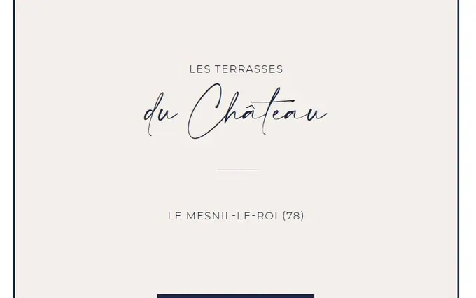 Les terrasses du chateau à Le Mesnil-le-Roi